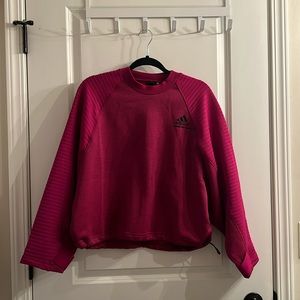 Pink Adidas Crewneck, Size Large